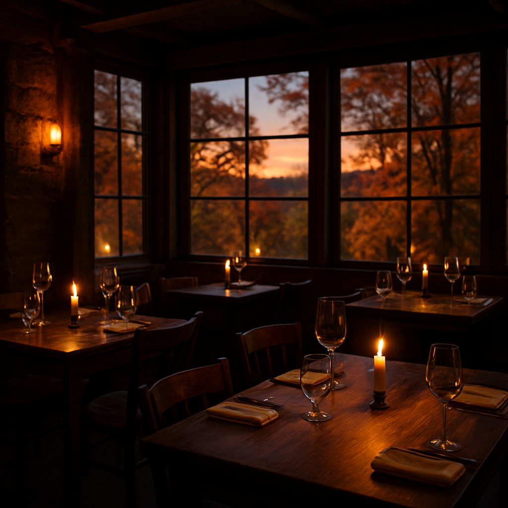 Une table près du feu